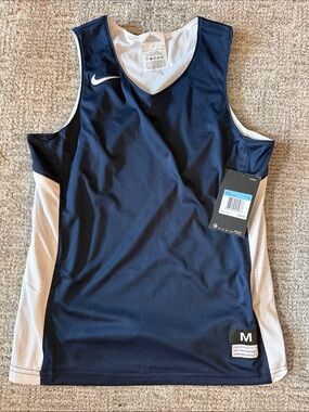 Nike Navy and White Reversible (Basketball) Jersey